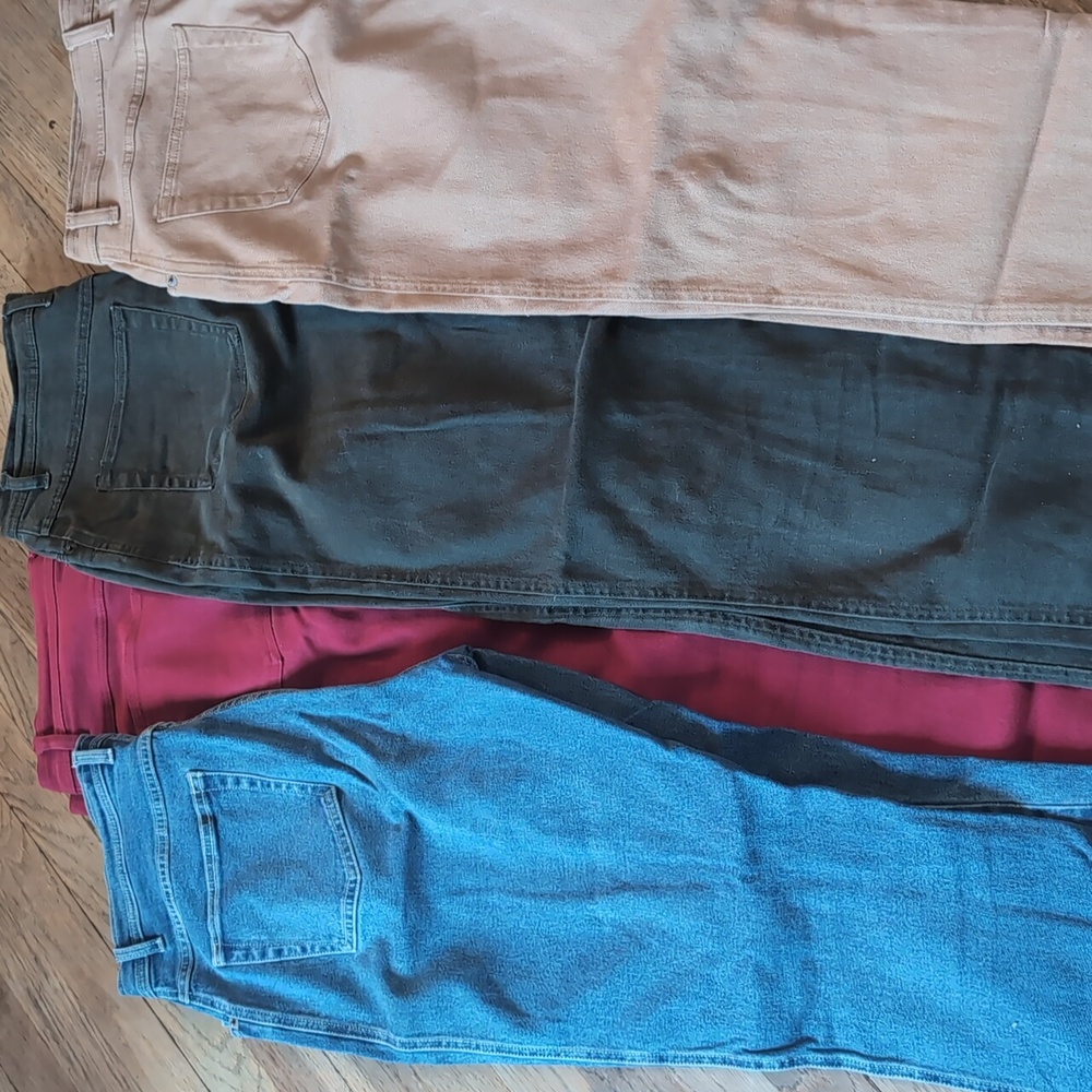 *4 Pairs* Denim Stretch casual Jeans size 14
